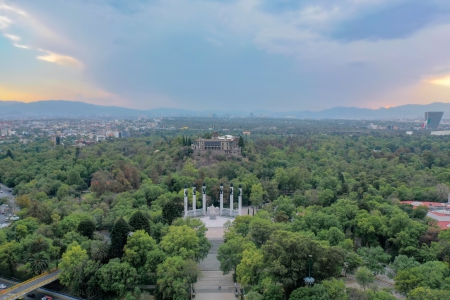 Chapultepec Park by bike