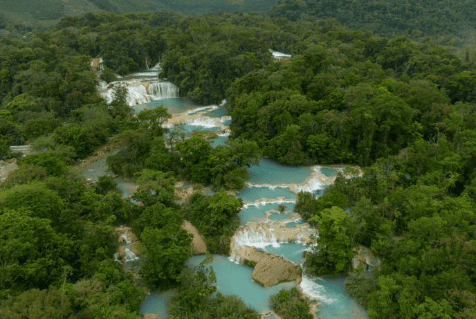 Agua Azul Waterfalls, Misol-Ha Waterfall and Palenque Archaeological Zone